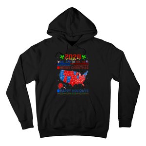 2024 Electoral Map Merry Christmas Trump Landslide Holiday Hoodie