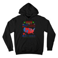 2024 Electoral Map Merry Christmas Trump Landslide Holiday Hoodie