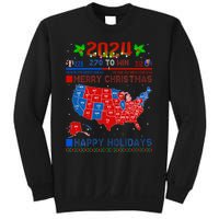 2024 Electoral Map Merry Christmas Trump Landslide Holiday Sweatshirt