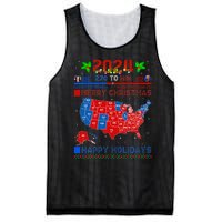 2024 Electoral Map Merry Christmas Trump Landslide Holiday Mesh Reversible Basketball Jersey Tank