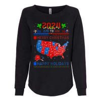 2024 Electoral Map Merry Christmas Trump Landslide Holiday Womens California Wash Sweatshirt