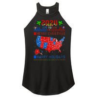 2024 Electoral Map Merry Christmas Trump Landslide Holiday Women's Perfect Tri Rocker Tank