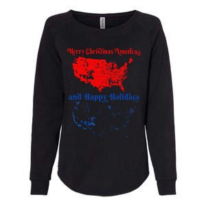 2024 Electoral Map Merry Christmas Trump Landslide Holiday Womens California Wash Sweatshirt