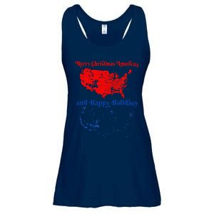 2024 Electoral Map Merry Christmas Trump Landslide Holiday Ladies Essential Flowy Tank