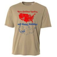 2024 Electoral Map Merry Christmas Trump Landslide Holiday Cooling Performance Crew T-Shirt