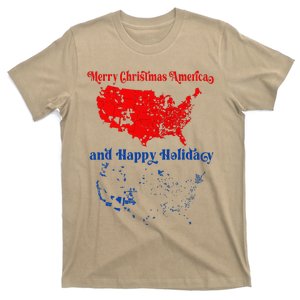 2024 Electoral Map Merry Christmas Trump Landslide Holiday T-Shirt