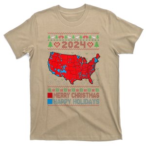 2024 Electoral Map Trump Landslide Ugly Christmas Sweater T-Shirt