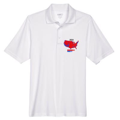 2024 Electoral Map Trump 312 Red 2024 Election Results Map Men's Origin Performance Pique Polo