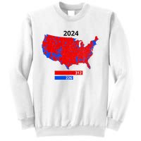 2024 Electoral Map Trump 312 Red 2024 Election Results Map Sweatshirt