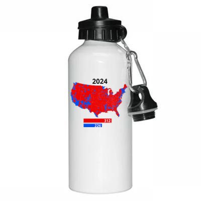 2024 Electoral Map Trump 312 Red 2024 Election Results Map Aluminum Water Bottle