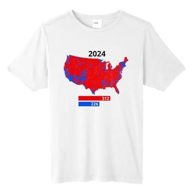 2024 Electoral Map Trump 312 Red 2024 Election Results Map Tall Fusion ChromaSoft Performance T-Shirt