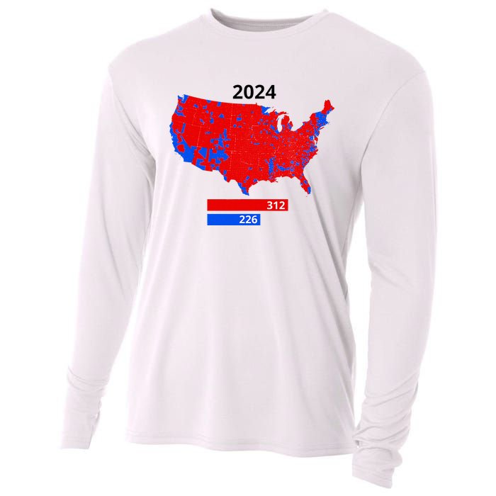 2024 Electoral Map Trump 312 Red 2024 Election Results Map Cooling Performance Long Sleeve Crew