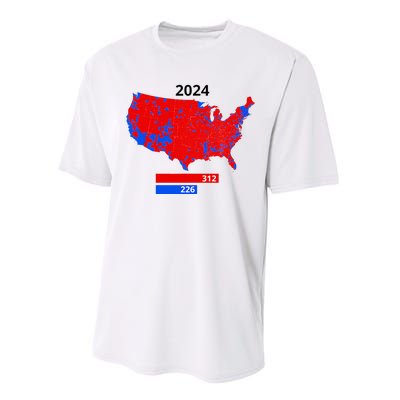 2024 Electoral Map Trump 312 Red 2024 Election Results Map Performance Sprint T-Shirt