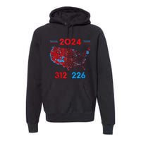 2024 Electoral Map Trump 312 Red 2024 Election Results Map Premium Hoodie