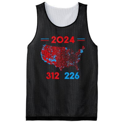 2024 Electoral Map Trump 312 Red 2024 Election Results Map Mesh Reversible Basketball Jersey Tank