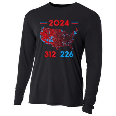 2024 Electoral Map Trump 312 Red 2024 Election Results Map Cooling Performance Long Sleeve Crew