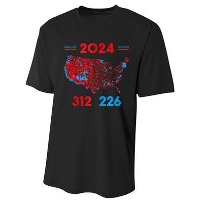 2024 Electoral Map Trump 312 Red 2024 Election Results Map Performance Sprint T-Shirt