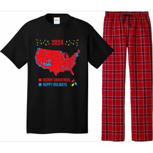 2024 Electoral Map Merry Christmas Trump Landslide Holiday Pajama Set