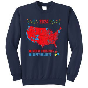 2024 Electoral Map Merry Christmas Trump Landslide Holiday Sweatshirt