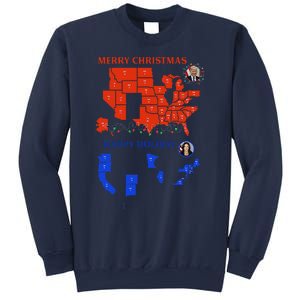 2024 Electoral Map Merry Christmas Trump Landslide Holiday Sweatshirt