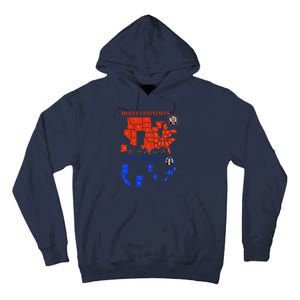 2024 Electoral Map Merry Christmas Trump Landslide Holiday Tall Hoodie