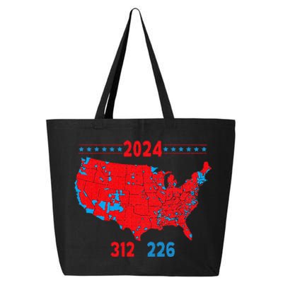 2024 Electoral Map Trump 312 Red 2024 Election Results Map 25L Jumbo Tote