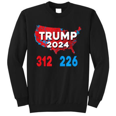 2024 Electoral Map Trump 312 Red Election 2024 Results Map Sweatshirt