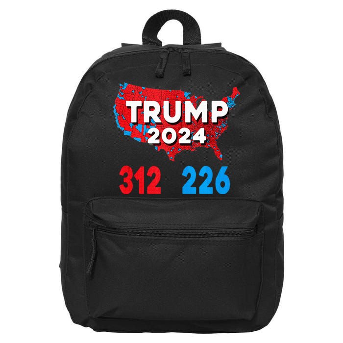 2024 Electoral Map Trump 312 Red Election 2024 Results Map 16 in Basic Backpack