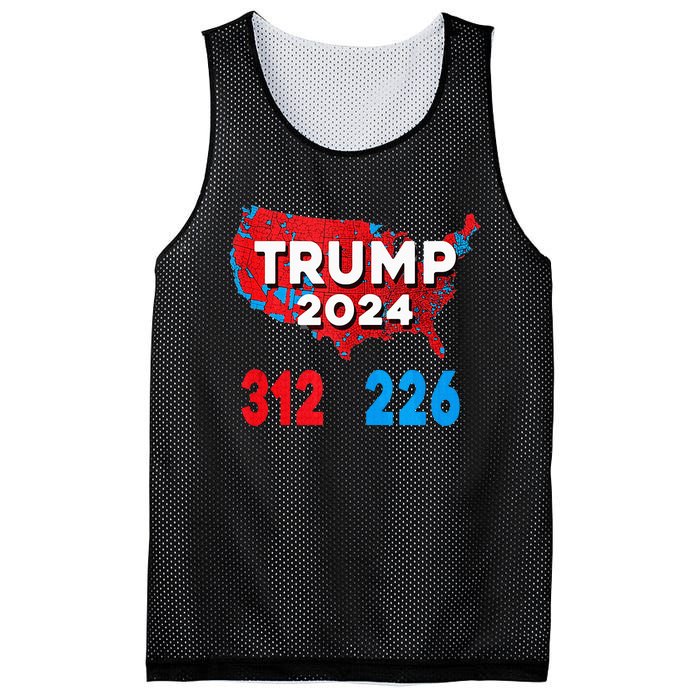 2024 Electoral Map Trump 312 Red Election 2024 Results Map Mesh Reversible Basketball Jersey Tank