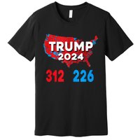 2024 Electoral Map Trump 312 Red Election 2024 Results Map Premium T-Shirt