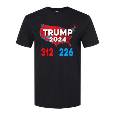 2024 Electoral Map Trump 312 Red Election 2024 Results Map Softstyle CVC T-Shirt