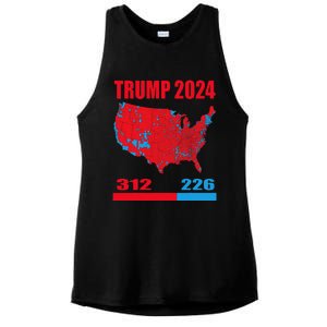 2024 Electoral Map Trump 312 Red 2024 Election Results Map Ladies PosiCharge Tri-Blend Wicking Tank