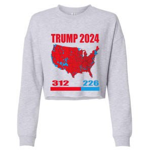 2024 Electoral Map Trump 312 Red 2024 Election Results Map Cropped Pullover Crew