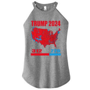 2024 Electoral Map Trump 312 Red 2024 Election Results Map Women's Perfect Tri Rocker Tank