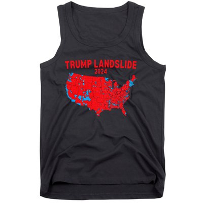 2024 Electoral Map Trump Landslide Red Election Map Tank Top