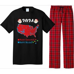 2024 Electoral Map Merry Christmas Trump Xmas Pajama Set