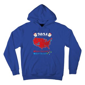 2024 Electoral Map Merry Christmas Trump Xmas Hoodie