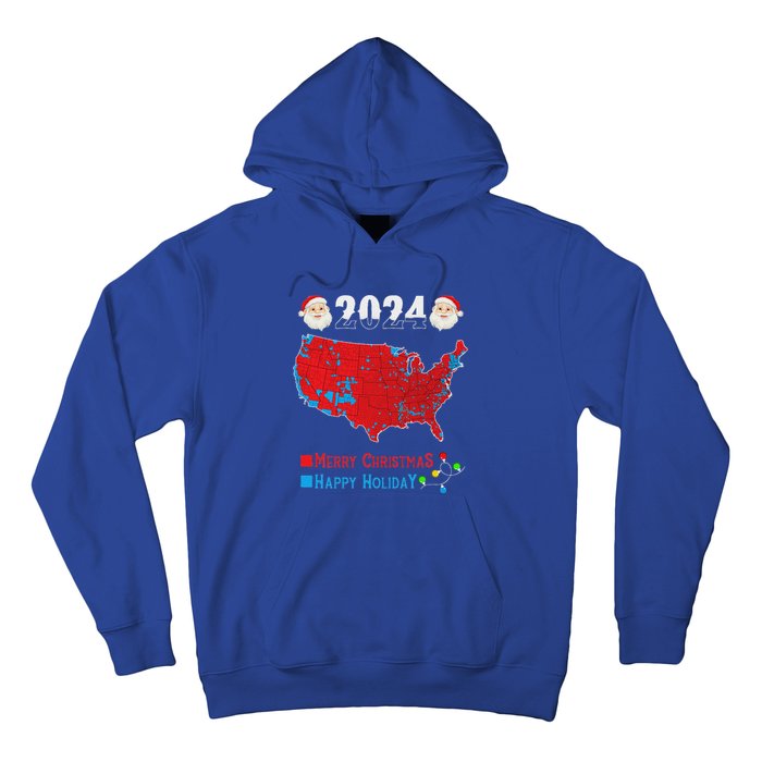 2024 Electoral Map Merry Christmas Trump Xmas Hoodie