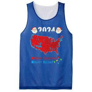 2024 Electoral Map Merry Christmas Trump Xmas Mesh Reversible Basketball Jersey Tank