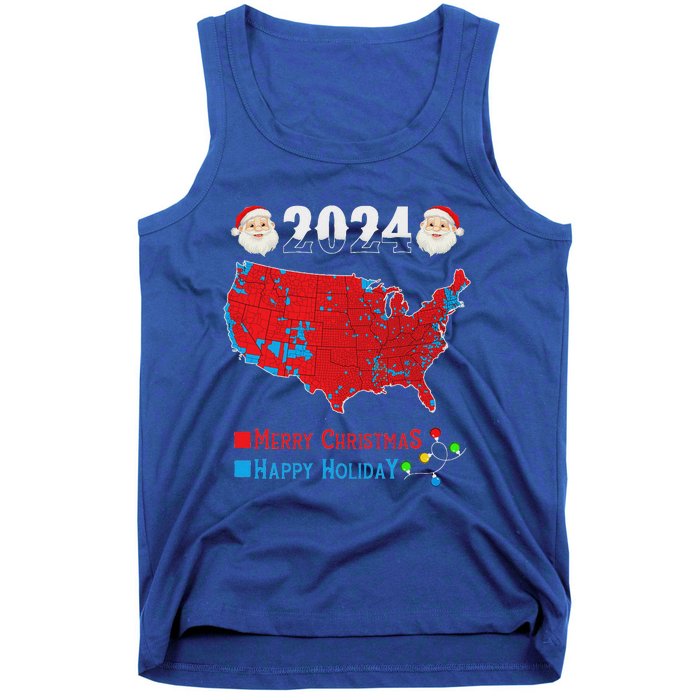 2024 Electoral Map Merry Christmas Trump Xmas Tank Top