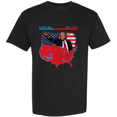 2024 Electoral Map Trump 312 Red 2024 Election Results Map Garment-Dyed Heavyweight T-Shirt