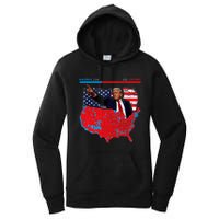 2024 Electoral Map Trump 312 Red 2024 Election Results Map Women's Pullover Hoodie