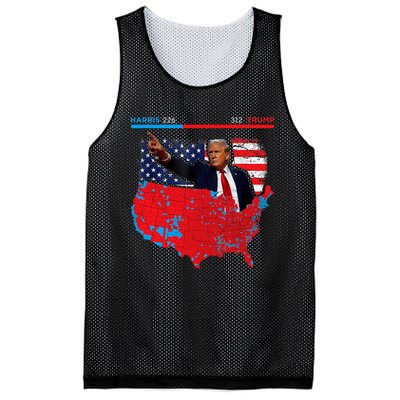 2024 Electoral Map Trump 312 Red 2024 Election Results Map Mesh Reversible Basketball Jersey Tank