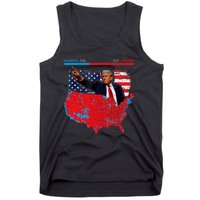 2024 Electoral Map Trump 312 Red 2024 Election Results Map Tank Top