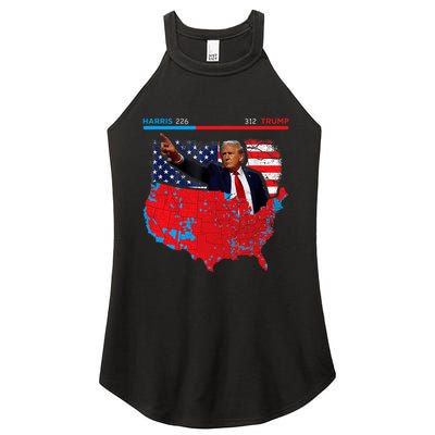 2024 Electoral Map Trump 312 Red 2024 Election Results Map Women's Perfect Tri Rocker Tank