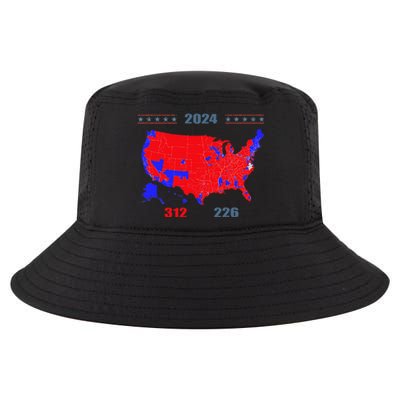 2024 Electoral Map Trump 312 Red 2024 Election Results Map Cool Comfort Performance Bucket Hat