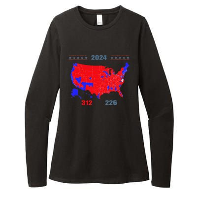 2024 Electoral Map Trump 312 Red 2024 Election Results Map Womens CVC Long Sleeve Shirt