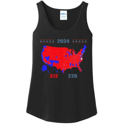 2024 Electoral Map Trump 312 Red 2024 Election Results Map Ladies Essential Tank