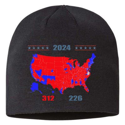 2024 Electoral Map Trump 312 Red 2024 Election Results Map Sustainable Beanie