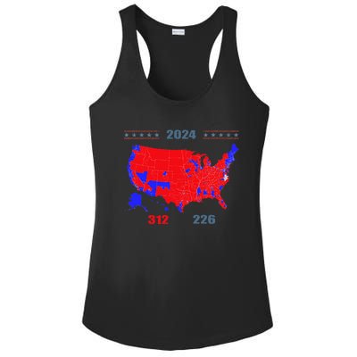 2024 Electoral Map Trump 312 Red 2024 Election Results Map Ladies PosiCharge Competitor Racerback Tank